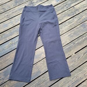 Duluth Trading Co Womans Black Stretch Flare Pants Size L